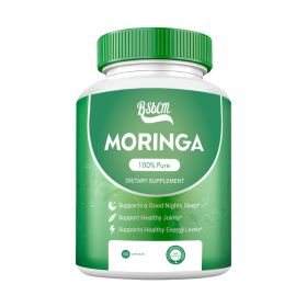 Pure Moringa Powder Capsules Of Nutrient-Rich Moringa - Natural Antioxidant Superfood - Promotes Energy, Skin Health, Gut Well-Being - With Essential