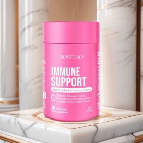Natural Herbal Immune Defense Immunity Vitamins Supplement Booster And Mushroom Supplement With Lion's Mane, Reishi, Chaga, Cordyceps, Turkey Tail & M
