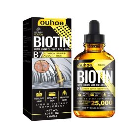 RESEARCH Liquid Biotin & Collagen Hair Growth Drops  - Biotin And Liquid Collagen Supplement For Men & Women - Glowing Skin Support, Healthy Hair