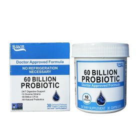 Probiotics 60 Billion CFU  10 Strains  Organic Prebiotics - Immune, Digestive  Gut Health - Supports Occasional Constipation, Diarrhea, Gas & Bloating