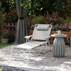 Beach Chairs And Lounge Chairs, Not Available For Delivery On Weekends (Option: Light gray)