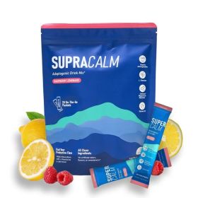 Nello Supercalm Powdered Drink Mix, Raspberry Lemonade, L Theanine, Ksm-66 Ashwagandha, Magnesium Glycinate, Vitamin D 3, Supplements For Relaxation & (Color: Blue)