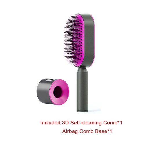 Self Cleaning Hair Brush For Women One-key Cleaning Hair Loss Airbag Massage Scalp Comb Anti-Static Hairbrush Self Cleaning Hair Brush For Women One-key Cleaning Hair Loss Airbag Massage Scalp Comb Anti-Static Hairbrush