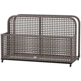 Rattan Storage Basket - Not Shipped On Weekends (Option: Light gray)